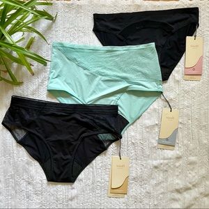Saalt Leakproof Panties Trio Size L